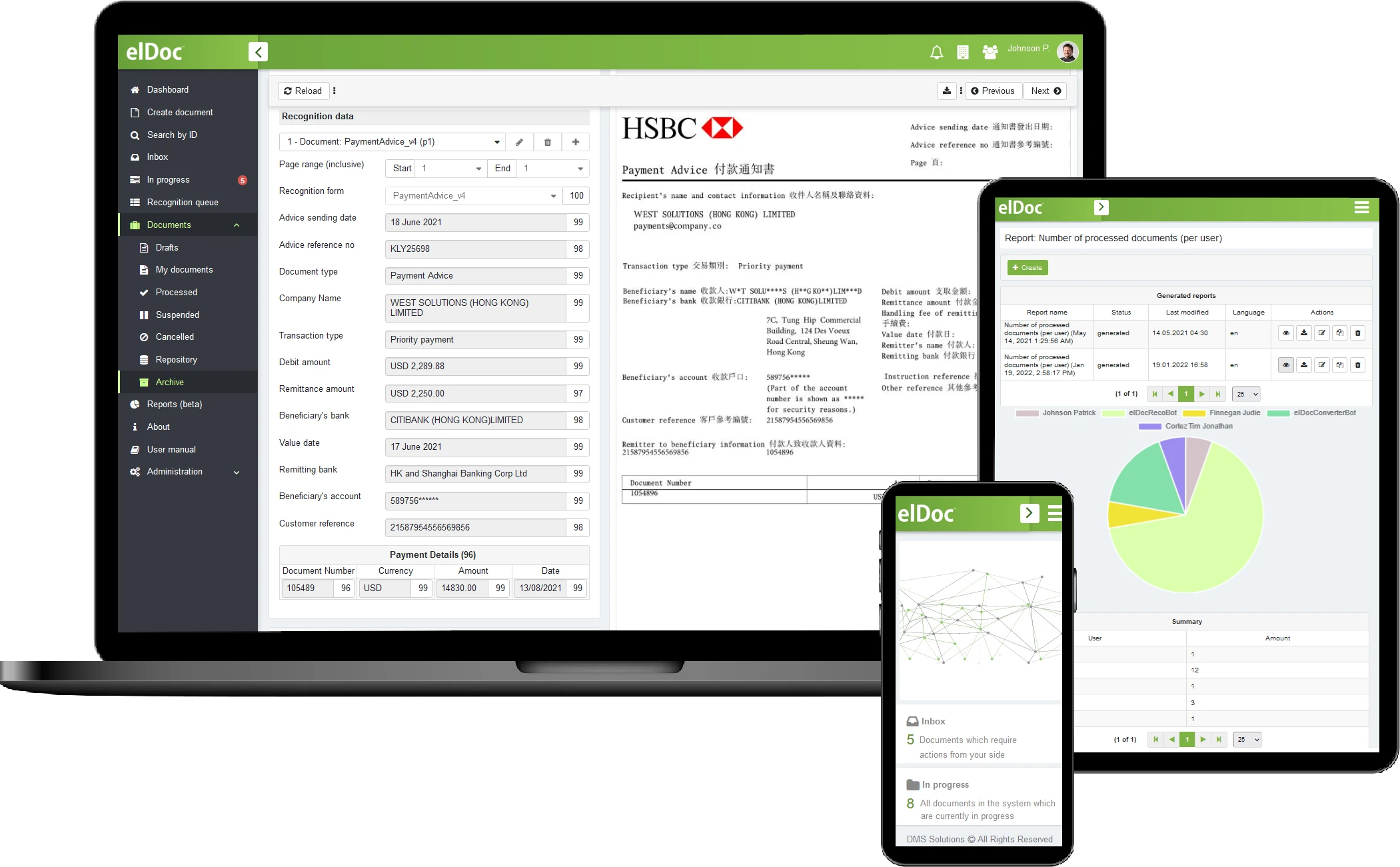 Bank Statement Data Extraction & Recognition - Hong Kong – elDoc™
